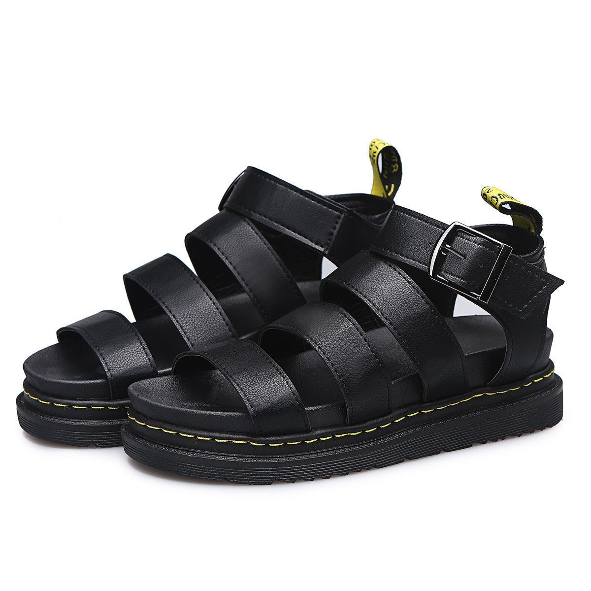 Women's Triple-Strap Buckle Platform Comfortable Sandals