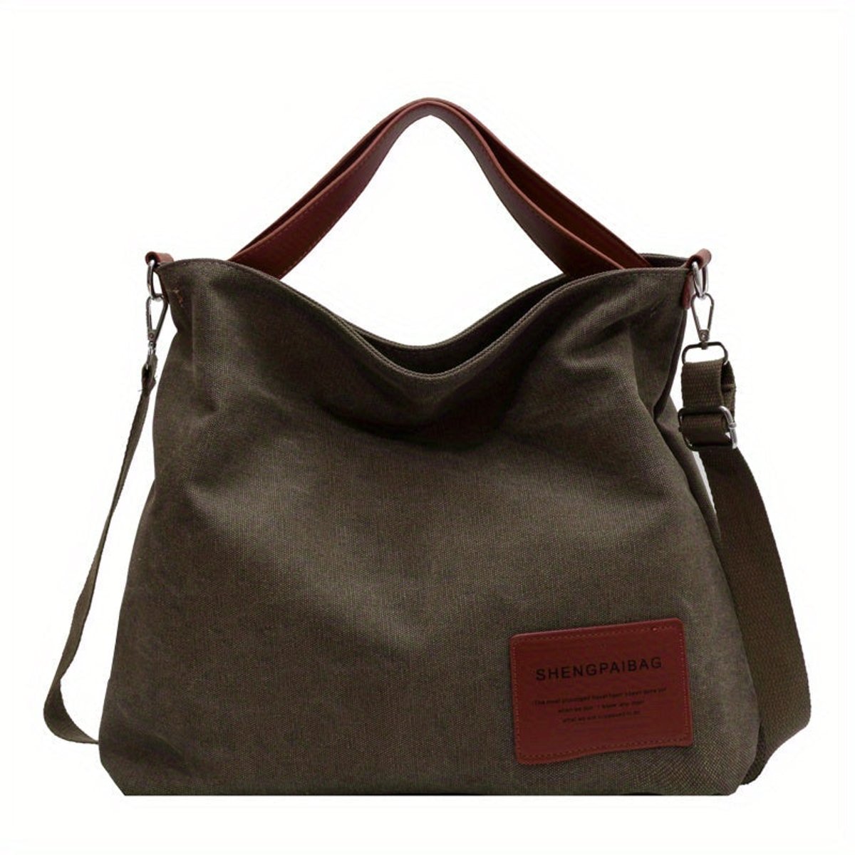 Women's Canvas Hobo Shoulder Bag Adjustable Crossbody Strap