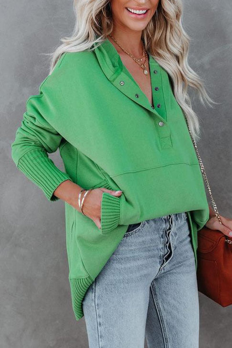 Women's Relaxed-Fit Hooded Long-Sleeve Pullover Tunic Sweatshirt