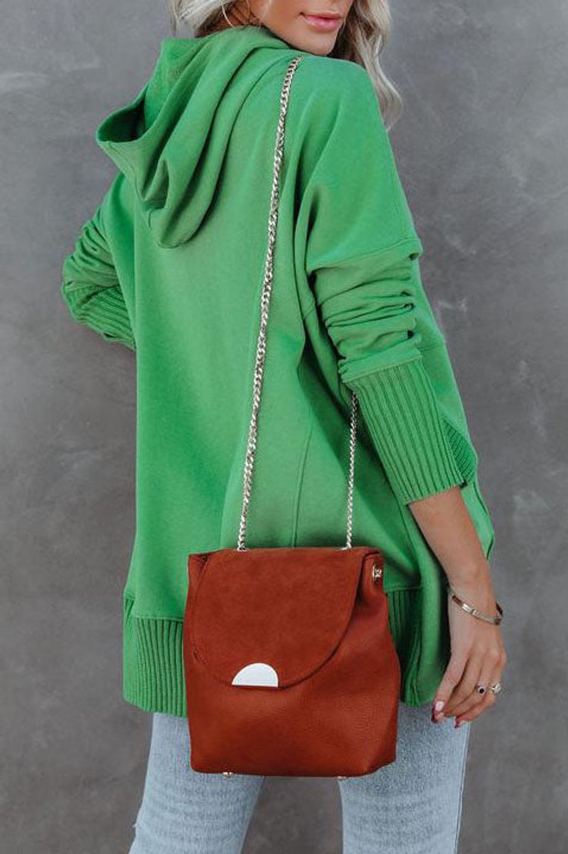 Women's Relaxed-Fit Hooded Long-Sleeve Pullover Tunic Sweatshirt