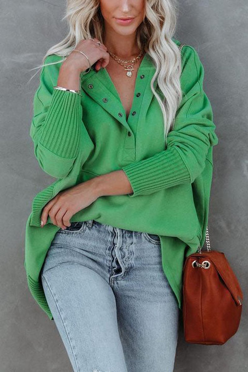 Women's Relaxed-Fit Hooded Long-Sleeve Pullover Tunic Sweatshirt